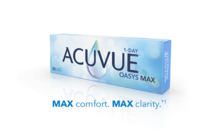 ACUVUE® OASYS MAX 1-DAY with TearStable™ Technology and OptiBlue™ Light Filter